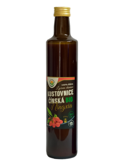 Kustovnice čínská 100% šťáva BIO 500 ml 